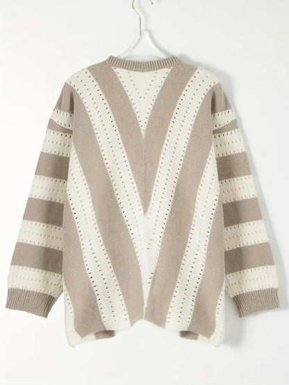 Grace | jersey de rayas con cuello de pico