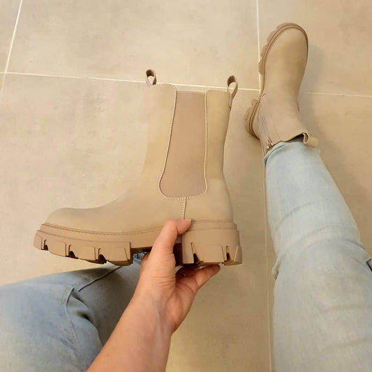 Botas Mujer | Romi Beige | Botas elegantes y cómodas | Ideales para todos los días