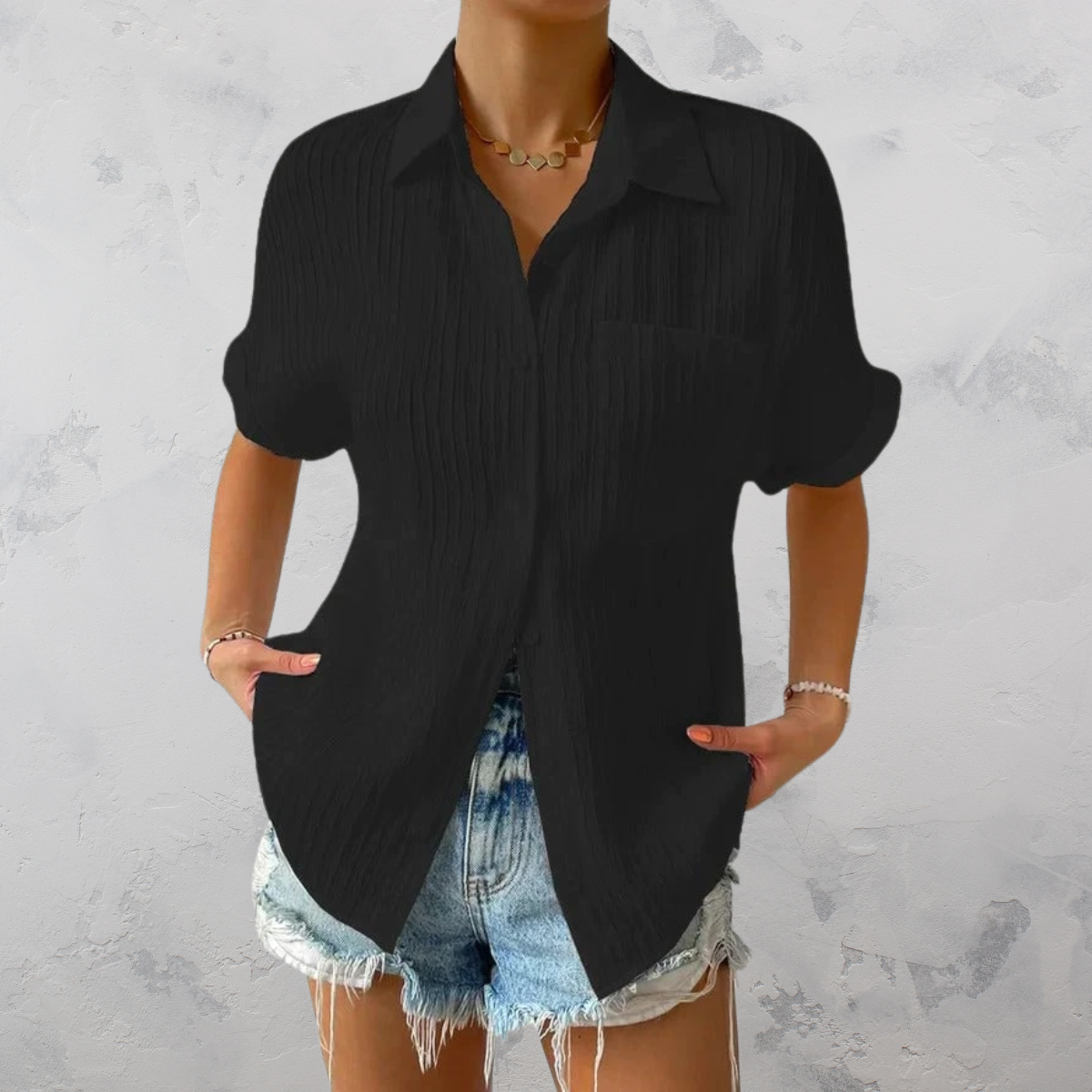 Fay | Blusa Casual Ligera con Cierre de Botones para Mujer