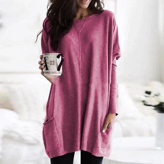 Elegante camisa de manga larga para mujer