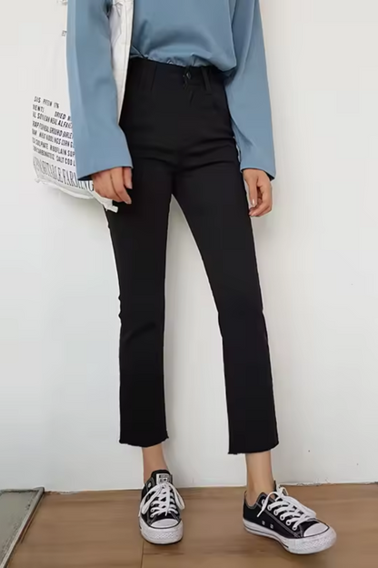 Lila | Vaqueros de pierna recta azul claro para mujer