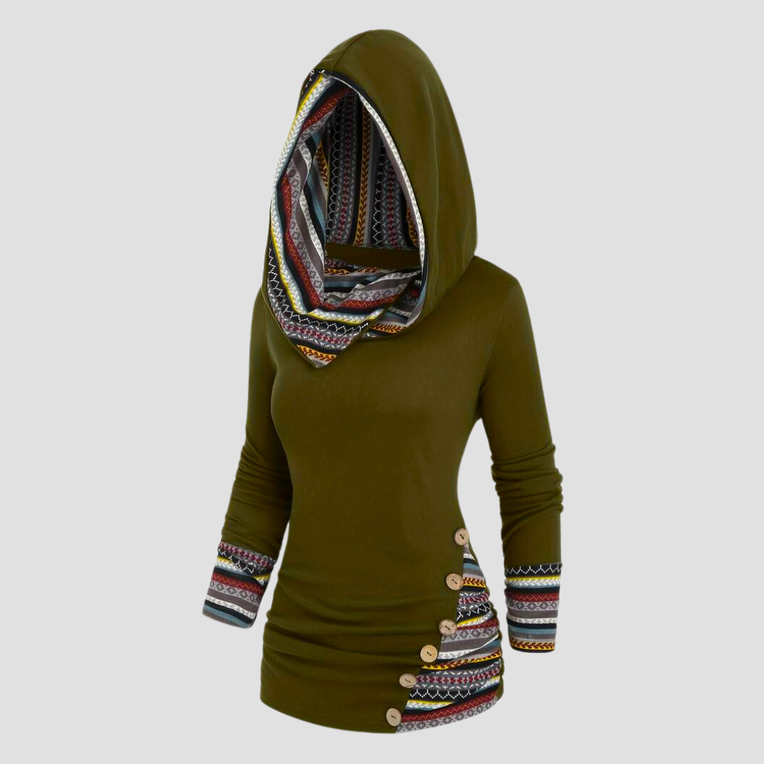 Marja | Sudadera con capucha de estilo bohemio para mujer