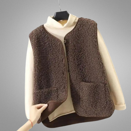 Chaqueta térmica polar de moda para mujer