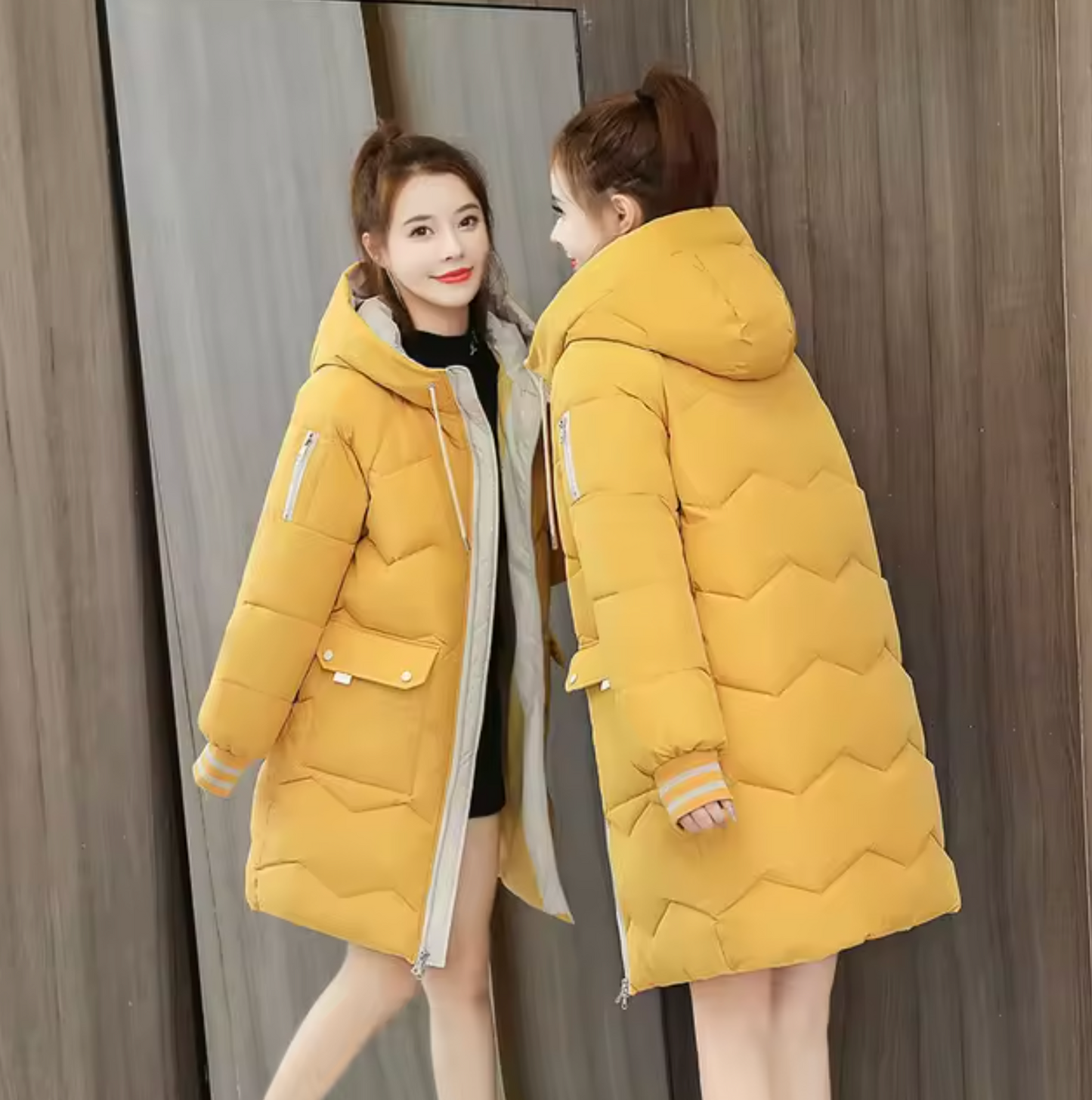 Jenna | Parka larga de algodón
