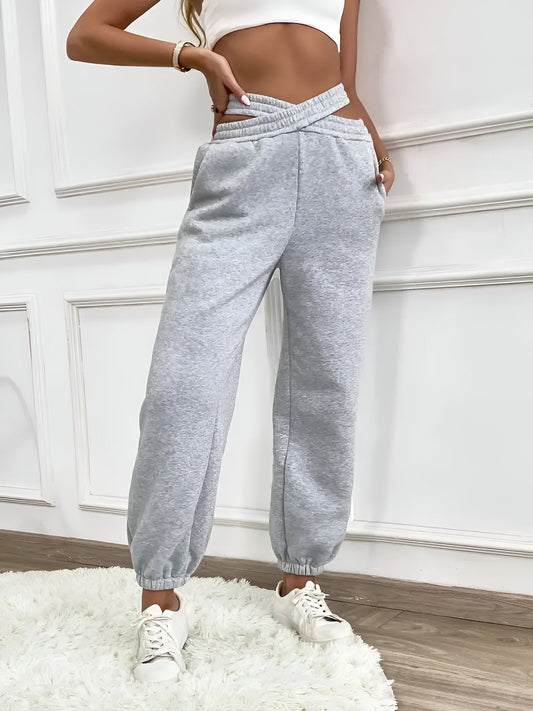 Carmen | Elegante pantalón de chándal de punto liso