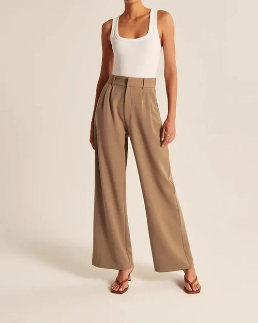 Caroline - Pantalones plisados