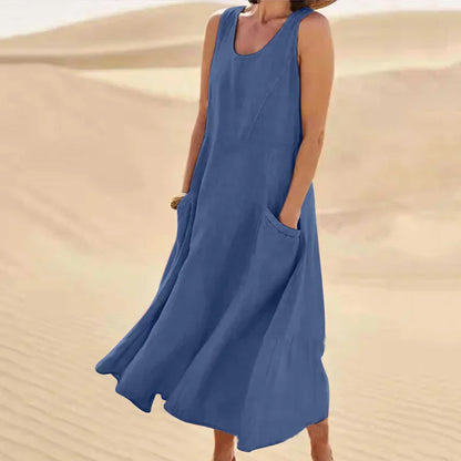 Vestido sin mangas para mujer