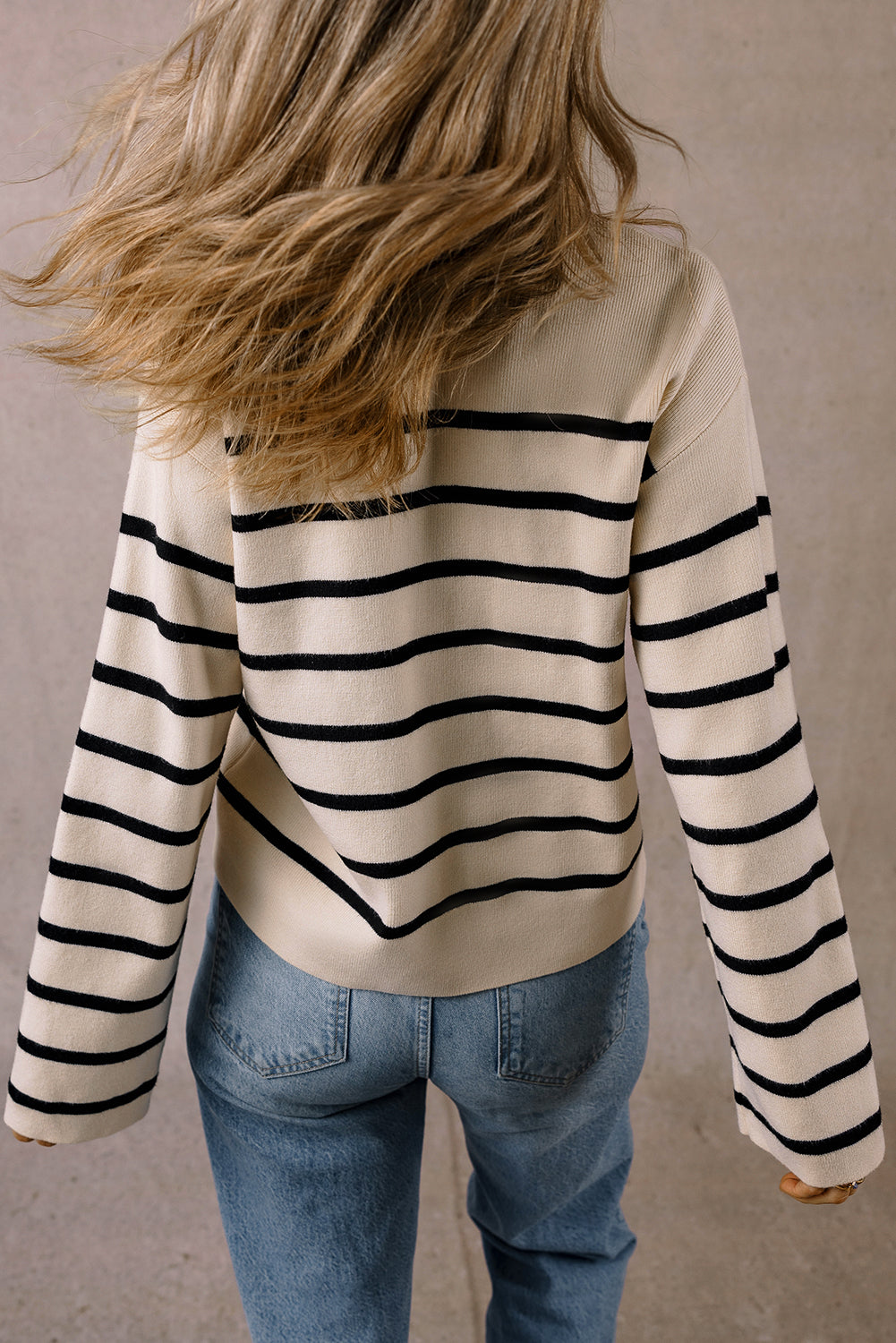 Merly | Chic y encantador cárdigan de rayas con botones