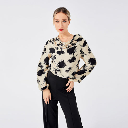 Zuly | Elegante blusa estampada de señora