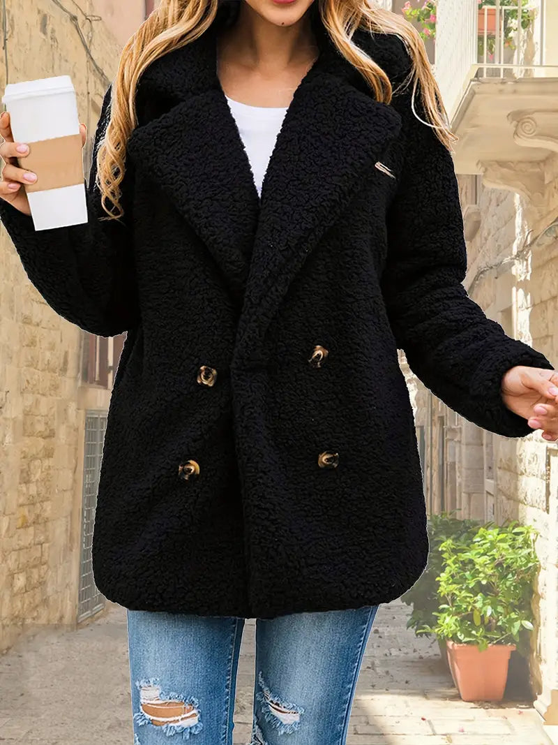 Chaqueta de punto de felpa