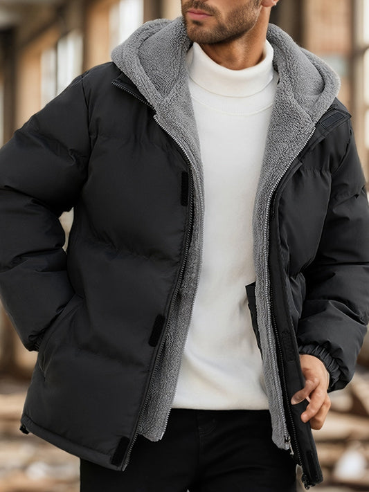 Chaqueta de invierno acolchada con estilo casual para los hombres | Ideal para el invierno