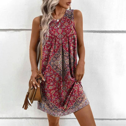 Brianna™- Cómodo vestido étnico sin mangas