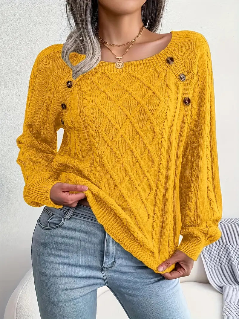 Natalie | jersey informal con escote redondo