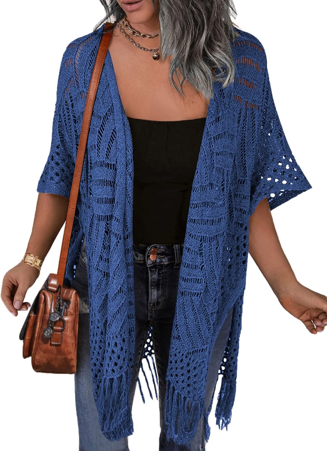 Cárdigan Renée | Cárdigan abierto de ganchillo ligero