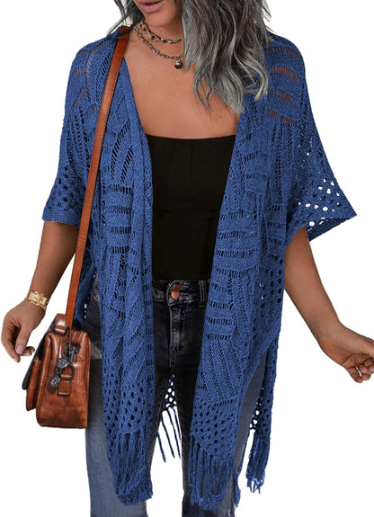 Cárdigan Renée | Cárdigan abierto de ganchillo ligero