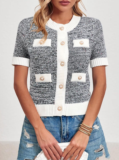 Chaleco Renaya | Chaleco ligero de manga corta abotonado