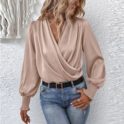 Farah | Elegante blusa con cuello en V