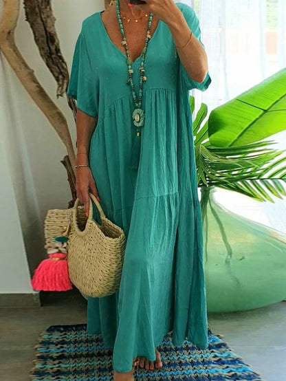 vestido largo casual de mujer
