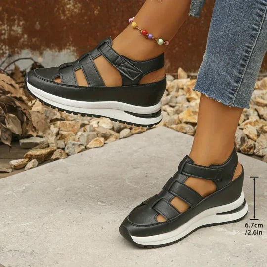 Clara - Sandalias de plataforma hueca para mujer