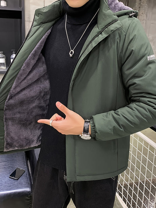 Chaqueta de invierno con capucha para hombre | Ideal para el invierno