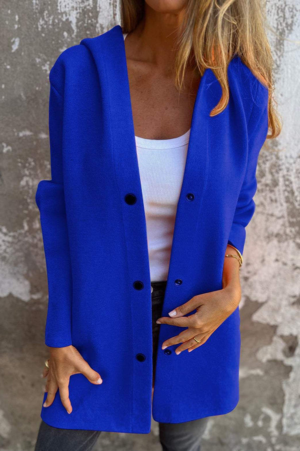 Chaqueta Xina | Chaqueta casual con botones y capucha