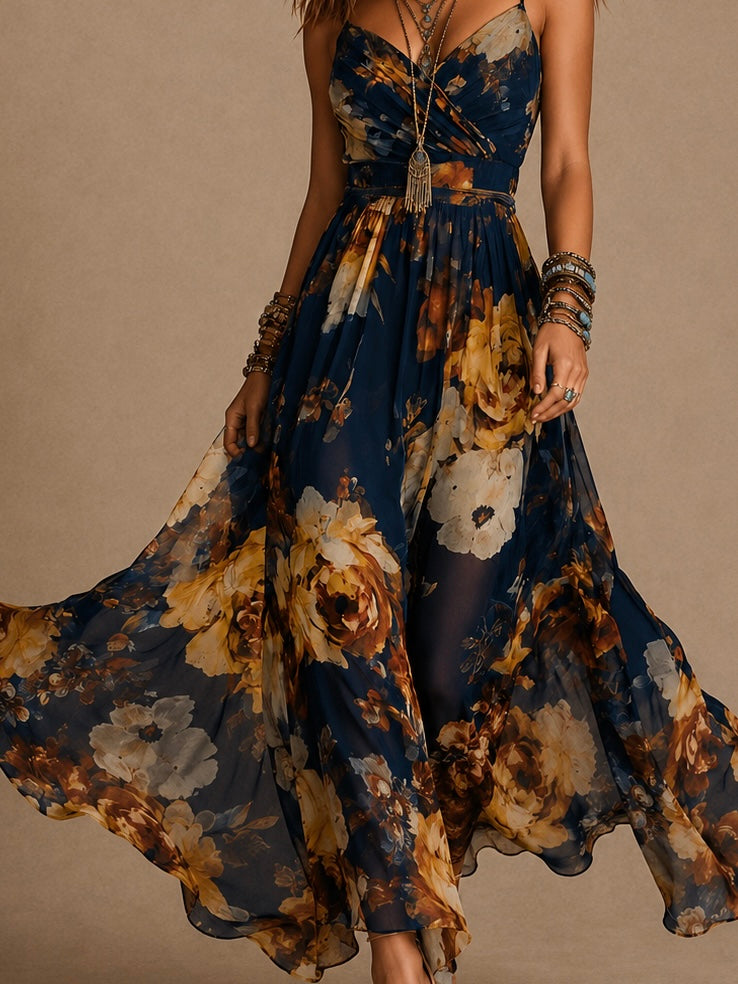 Damska Elegancka Sukienka Maxi Sweetheart