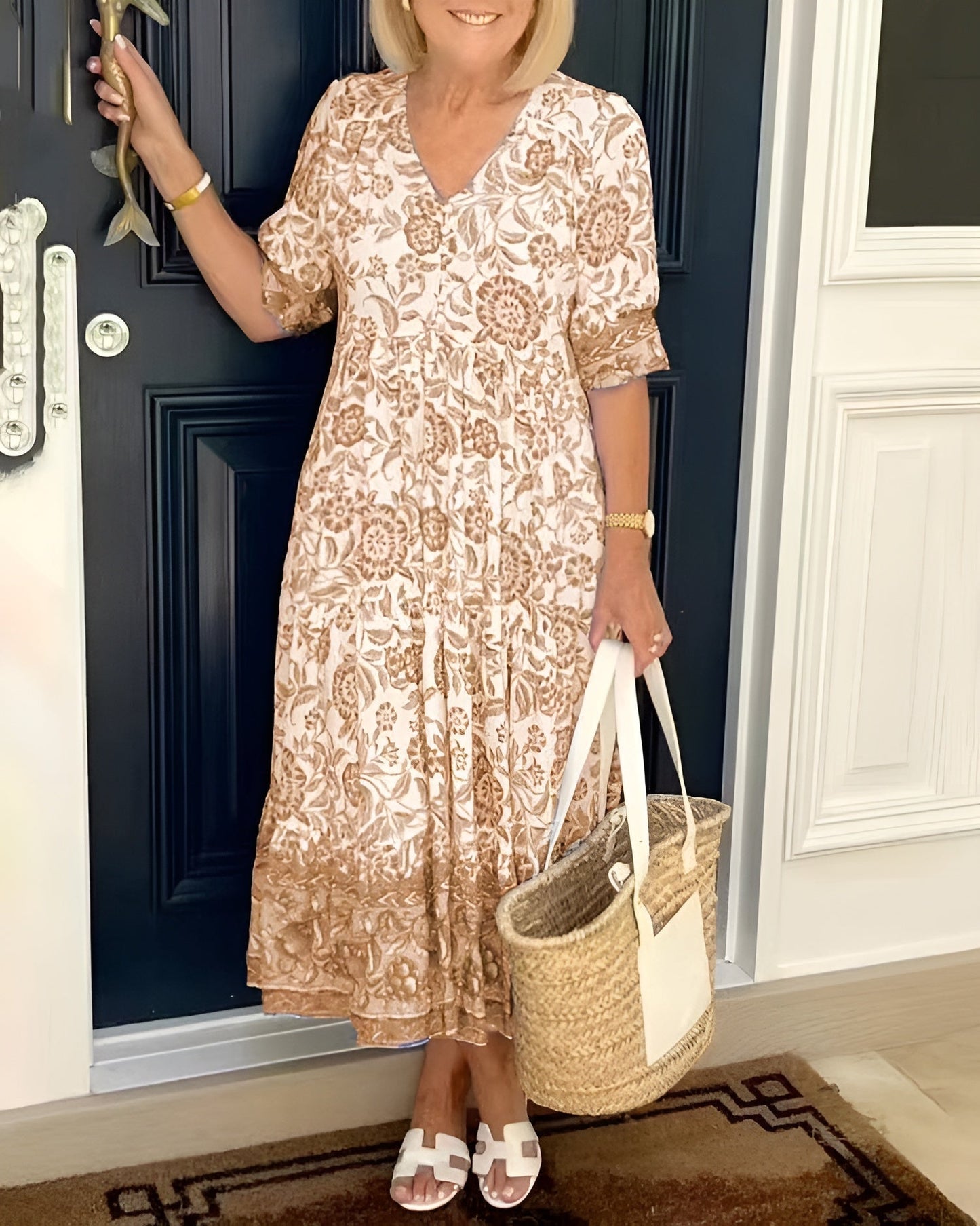 Elegante vestido floral