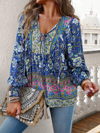 Blusa floral boho Elara