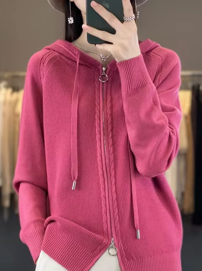 | Chaqueta de punto con capucha