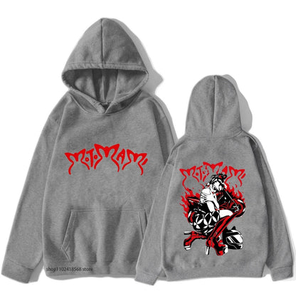 Heidi Mode | Motomami Rosalia Sudadera con capucha gráfica negra