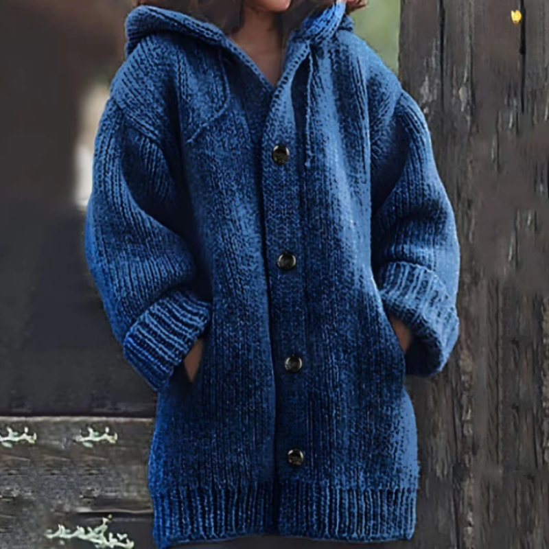 Opulento, acogedor y moderno abrigo de invierno para mujer