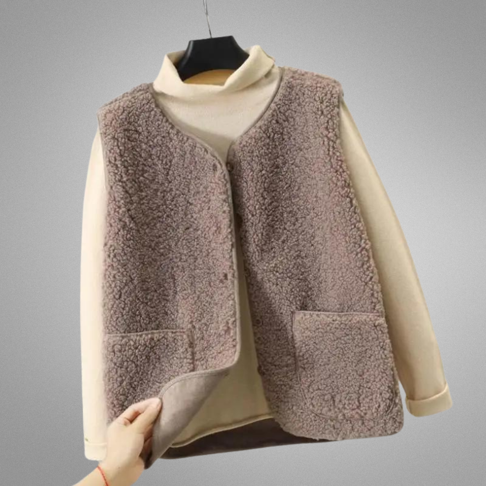 Chaqueta térmica polar de moda para mujer