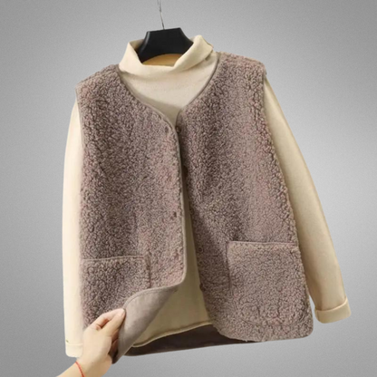 Chaqueta térmica polar de moda para mujer