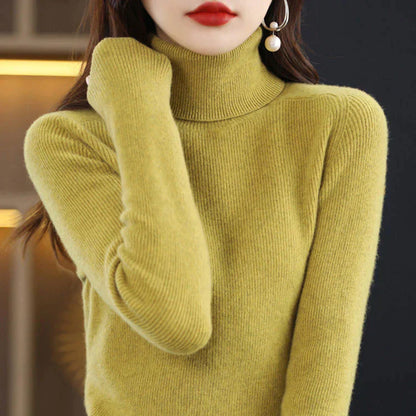 Lilae - Elegante jersey de cuello alto para Mujer