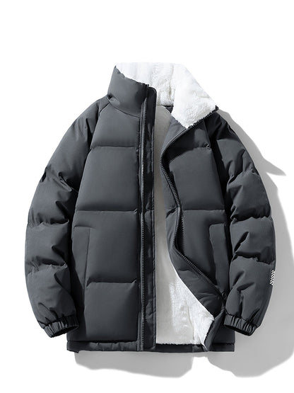 Cálida chaqueta de invierno de forro polar con relleno para mujer | Ideal para otoño/invierno