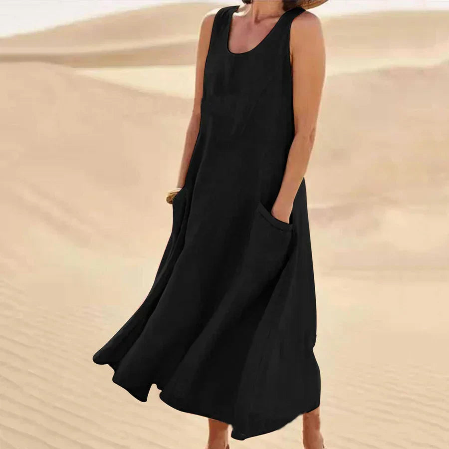 Vestido sin mangas para mujer
