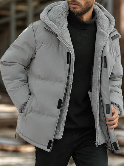 Chaqueta de invierno acolchada con estilo casual para los hombres | Ideal para el invierno