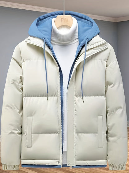 Chaqueta de invierno con cremallera gruesa y gruesa para hombre | Perfecta para actividades al aire libre