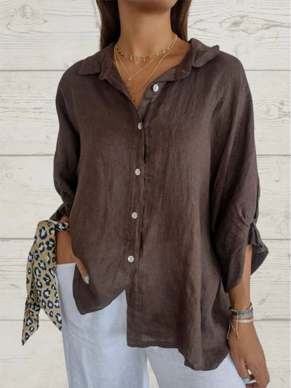 Cheryl | Elegante Blusa de Lino para Mujer