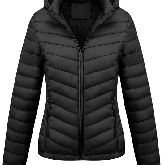 Fien | Chaqueta con capucha y cremallera y bolsillos inclinados