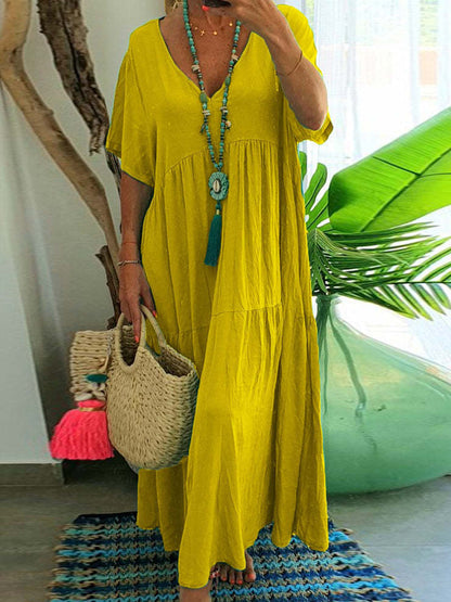 vestido largo casual de mujer