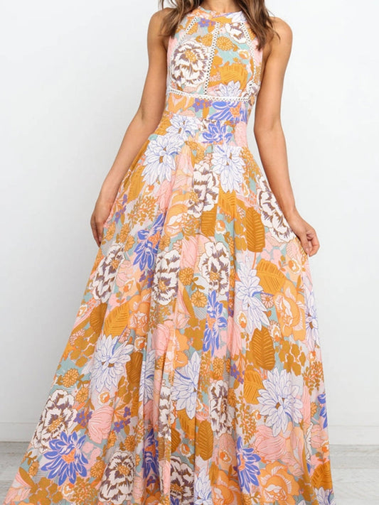 vestido con lazo al sol de la Toscana