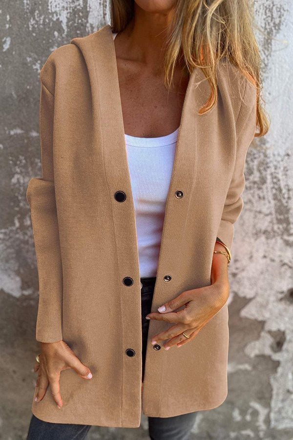 Chaqueta Xina | Chaqueta casual con botones y capucha