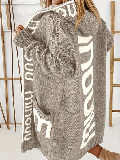 Elisa | Chaqueta con capucha y cuello estampado para mujer - Ideal para todas las temporadas