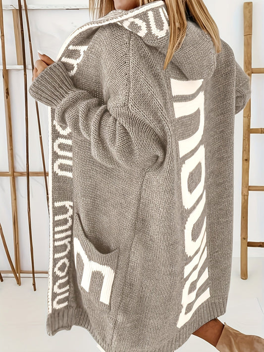 Elisa | Chaqueta con capucha y cuello estampado para mujer - Ideal para todas las temporadas