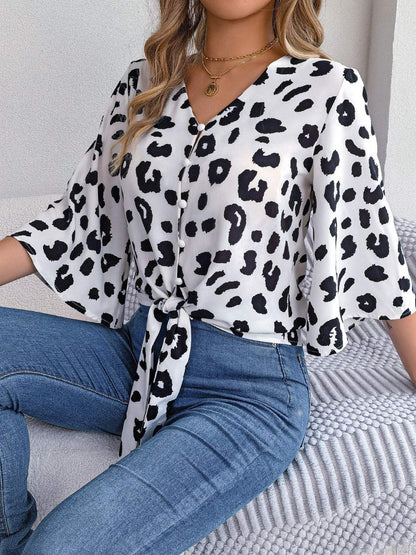 Blusa de mujer con estampado animal