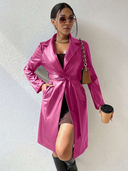 Louise - Chaqueta con solapas de cuero