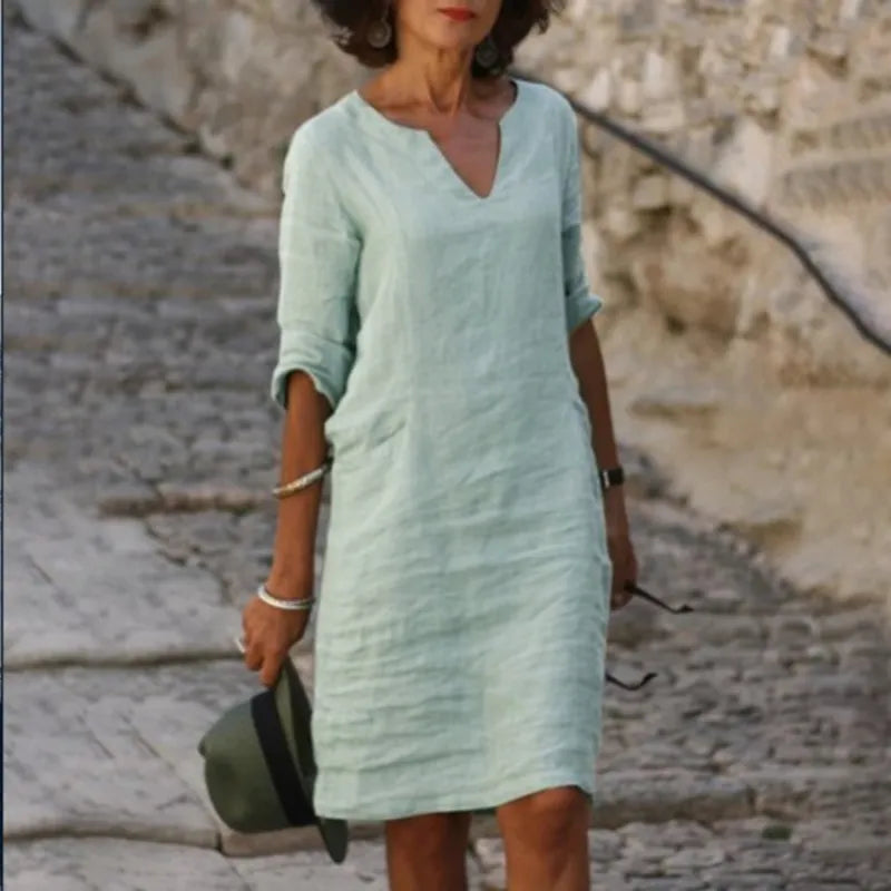 Vestidos con cuello en V para mujer