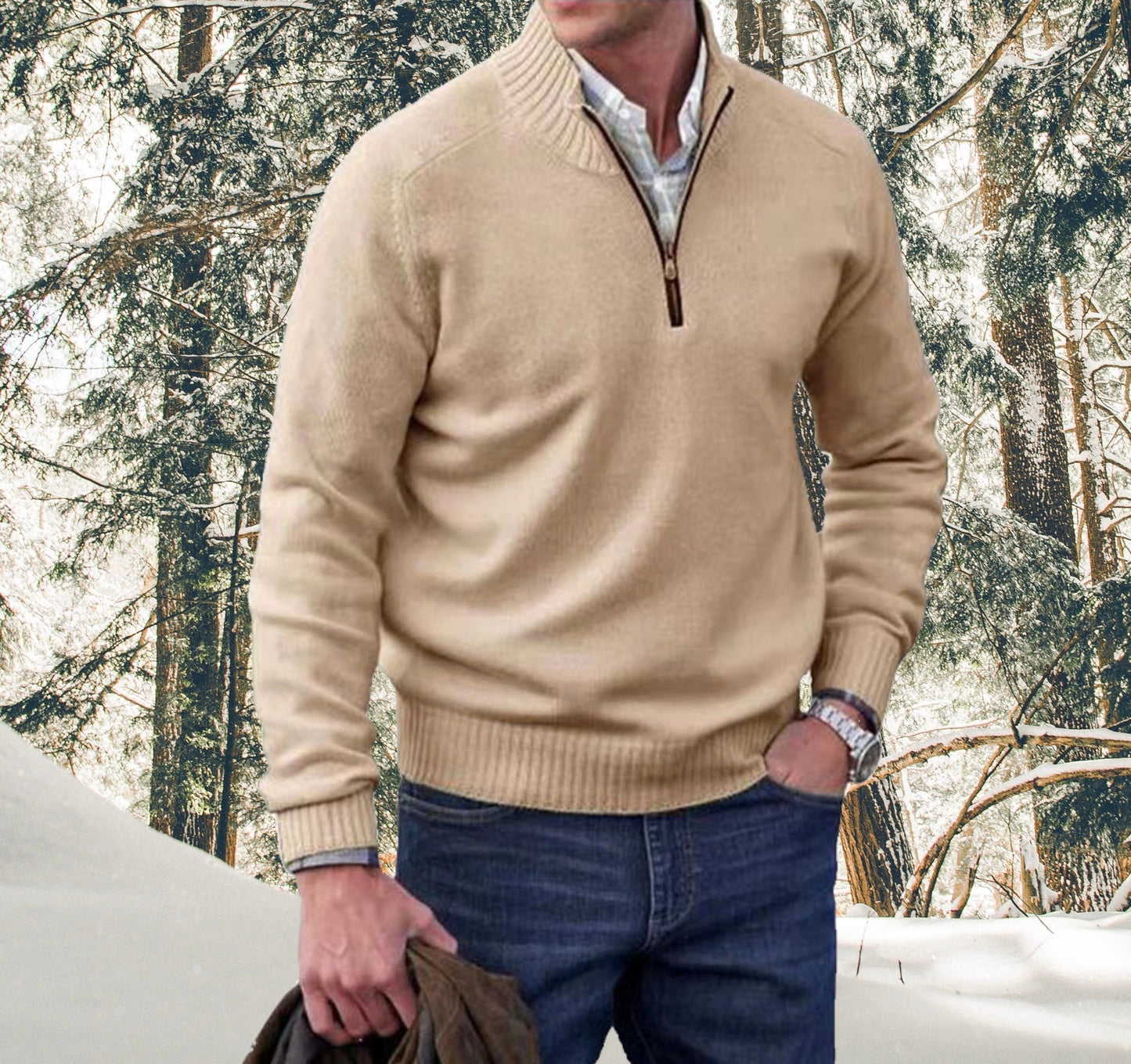 Daniels | Elegante sudadera con cremallera