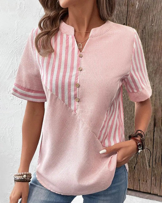 Blusa | Rayas | Algodón vaporoso | Perfecta para el día a día